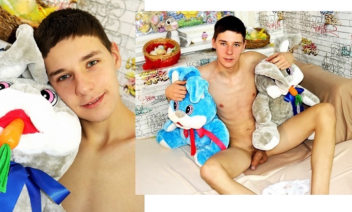 Pics Gay Porn of AlexBoys – Teen Boy Axel Fucks his Plush Bunny