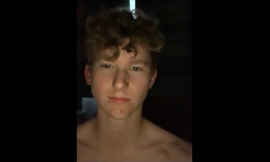 Straight blond green eyed boy 18y with big penis