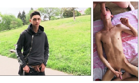 Straight twink accept gay fuck for money