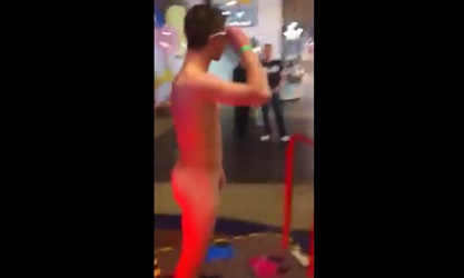 Friend records boy naked in public