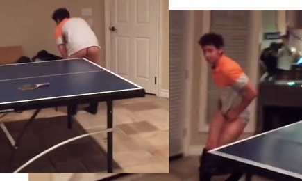 Straight boys doing gay things in ping pong