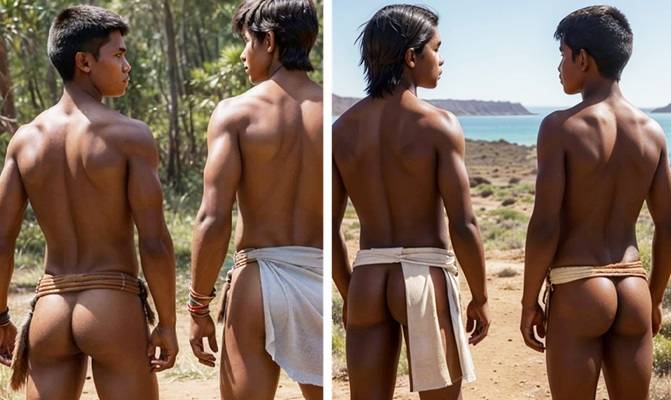 Brazilian and Mexican Indigenous Teenage Boys, Hot and Warriors