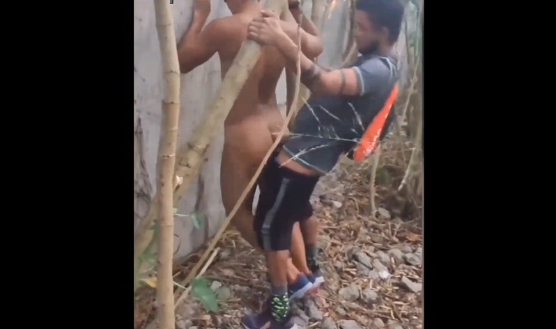 Straight guy fucking his straight friend after smoking